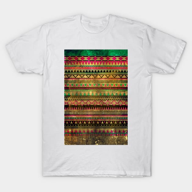 Magic aztec grungy tribal pattern T-Shirt by mikath